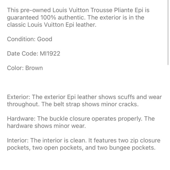 LOUIS VUITTON Epi Trousse Plant Clutch Bag Noir LV - Picture 9 of 11